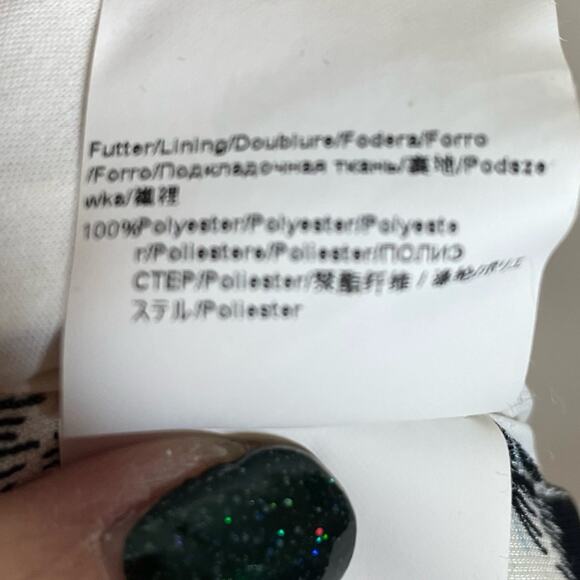 BOSS Hugo Boss white, black & white leopard print jersey knit dress size small - Picture 7 of 7